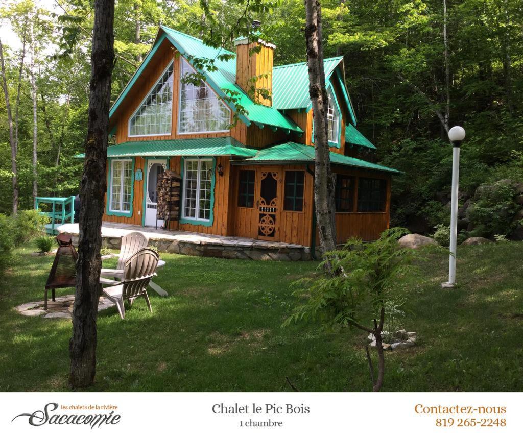 Villa Chalets De La Riviere Sacacomie Saint-Alexis-des-Monts Exterior foto