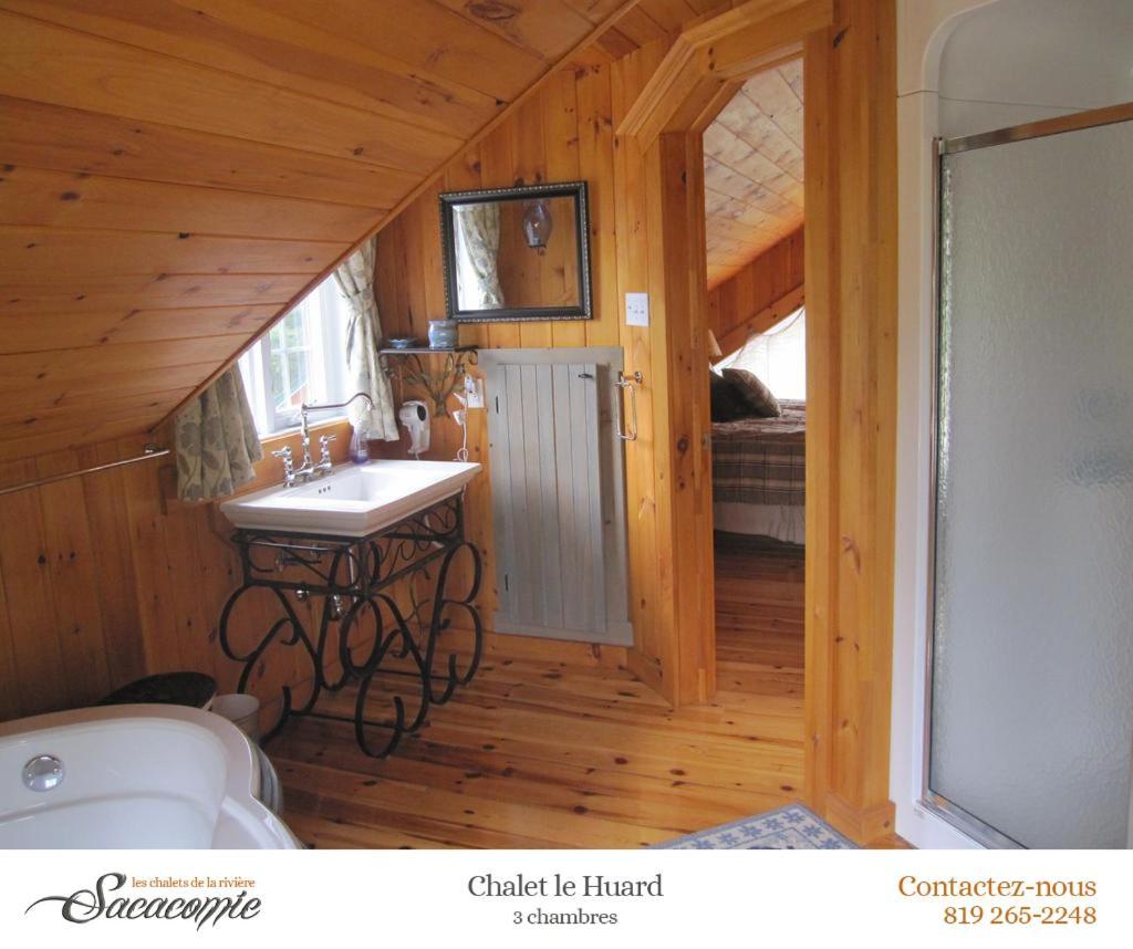 Villa Chalets De La Riviere Sacacomie Saint-Alexis-des-Monts Exterior foto