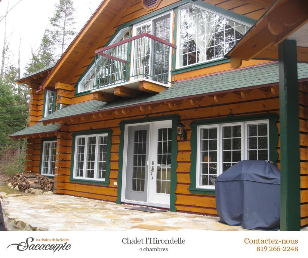 Villa Chalets De La Riviere Sacacomie Saint-Alexis-des-Monts Exterior foto
