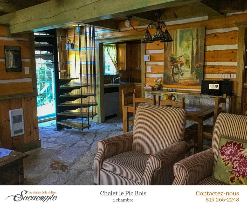 Villa Chalets De La Riviere Sacacomie Saint-Alexis-des-Monts Exterior foto